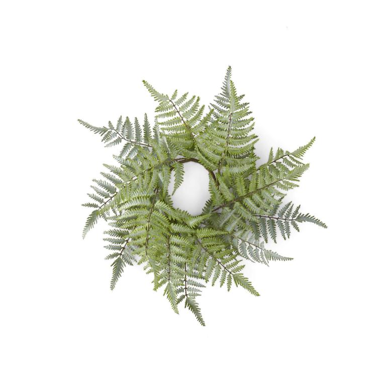 23 Inch Real Touch Ostrich Fern Candle Ring