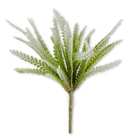 14 Inch Soft Green Flocked Foliage Bush