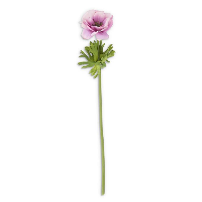 17.5 Inch Purple Real Touch Buttercup Wildflower
