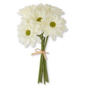 10 Inch White Real Touch Daisy Bundle (6 Stem)