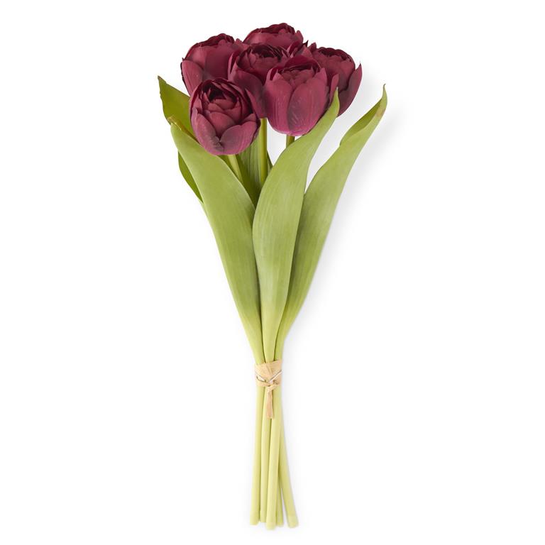 13 Inch Red Real Touch Tulip Bundle