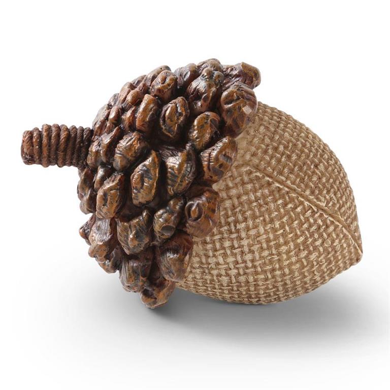 2.5 Inch Cute Pinecone Top with Burlap Acorn