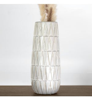 WHITE DIAMOND VASE