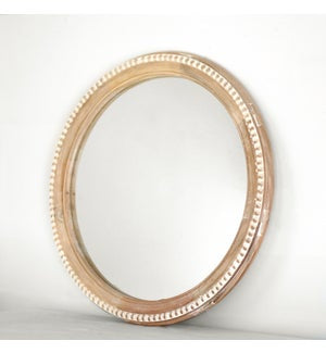 24”ROUND BEAD MIRROR. PICK UP IN STORE ONLY