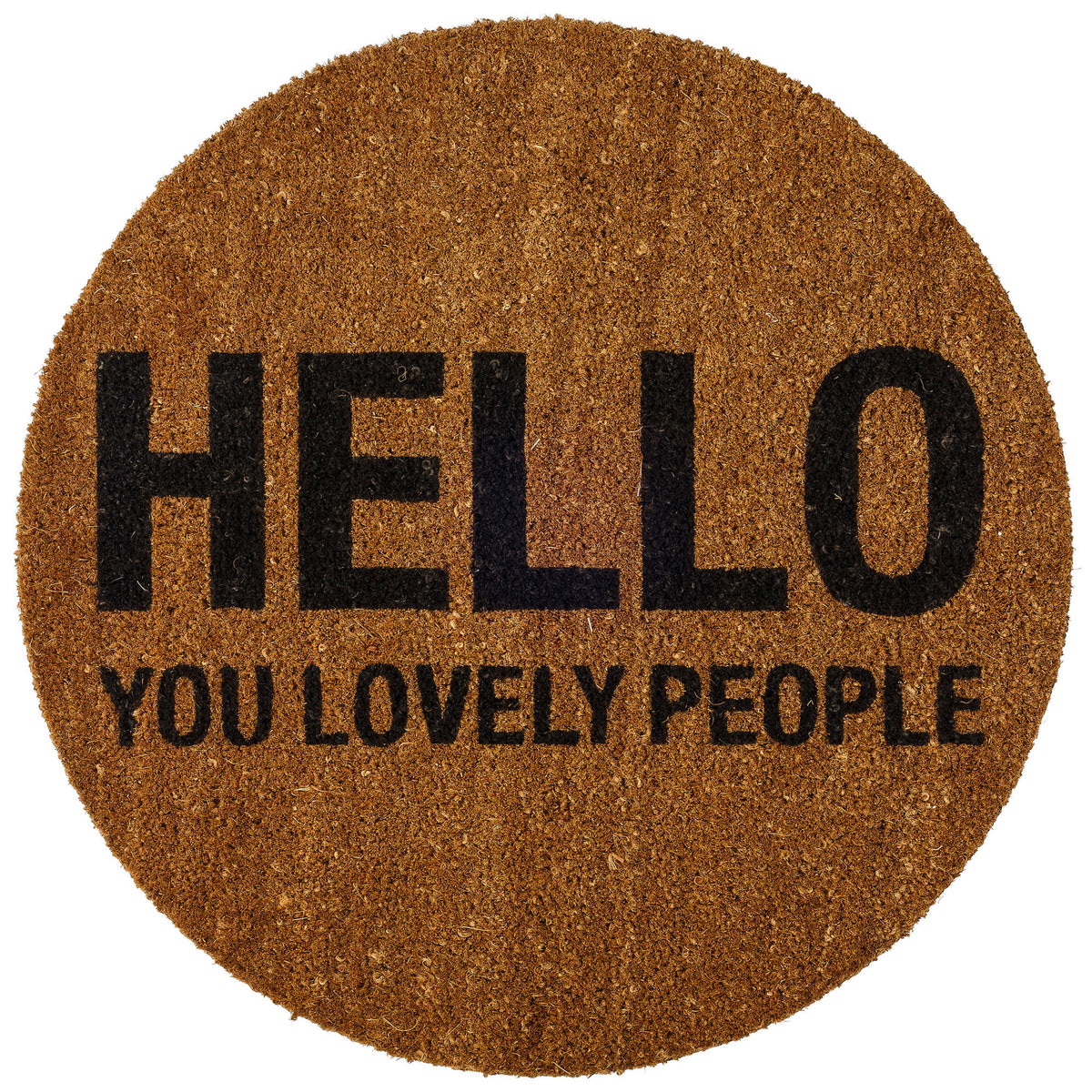 Hello You Lovely People Coir Doormat