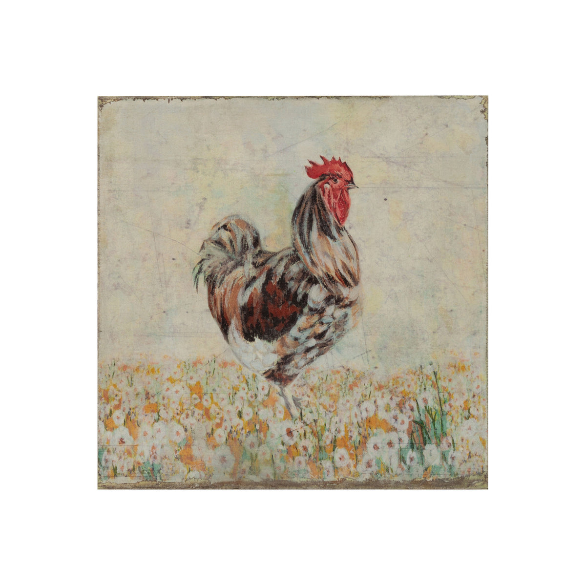 Canvas Wall Décor with Rooster