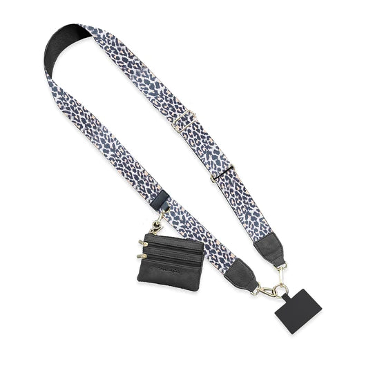 Clip & Go Strap w/Zippered Pouch - Leopard